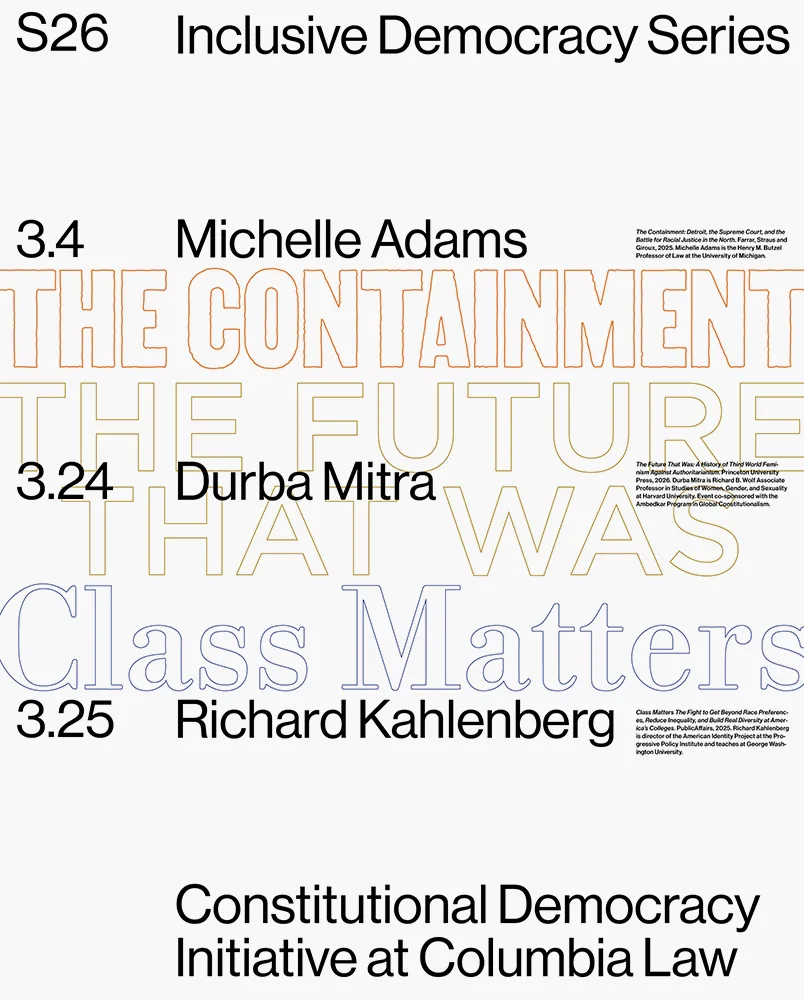 Spring 2026 Inclusive Democracy Series