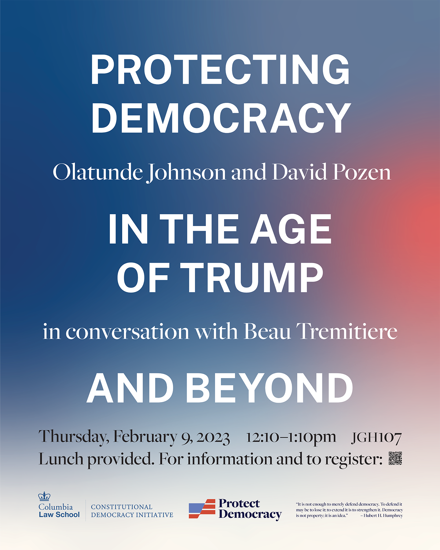 Protecting Democracy in the Age of Trump and Beyond
